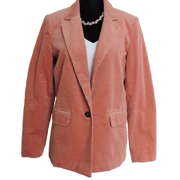 NWT Pink Corduroy Blazer 4 - Picture 2 of 7